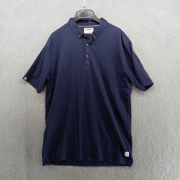 Link Soul‎ Shirt Mens Large Navy Blue Polo Golf Sportswear Solid Basic Casual - Picture 1 of 8